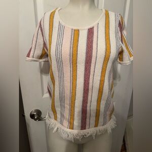 Madewell striped bohemian top XS